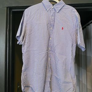 Short Sleeve Polo Button-Up